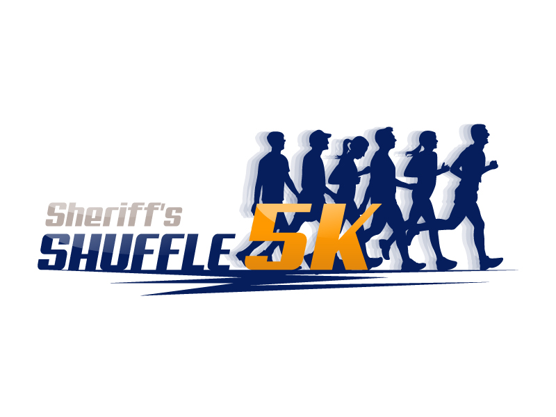 Sheriff's Shuffle 5K logo design by Koushik