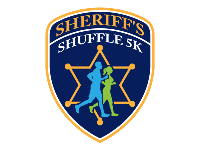 Sheriff's Shuffle 5K logo design by jaize