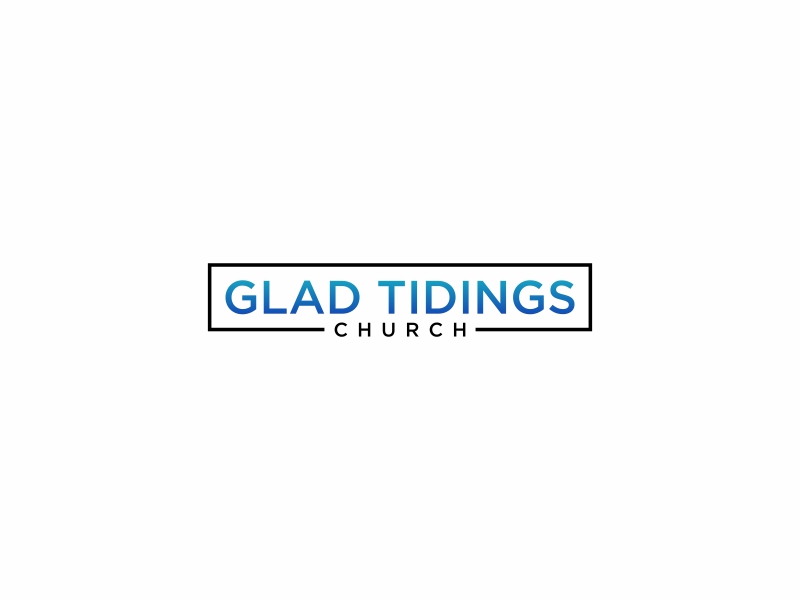 Glad Tidings Church logo design by glasslogo