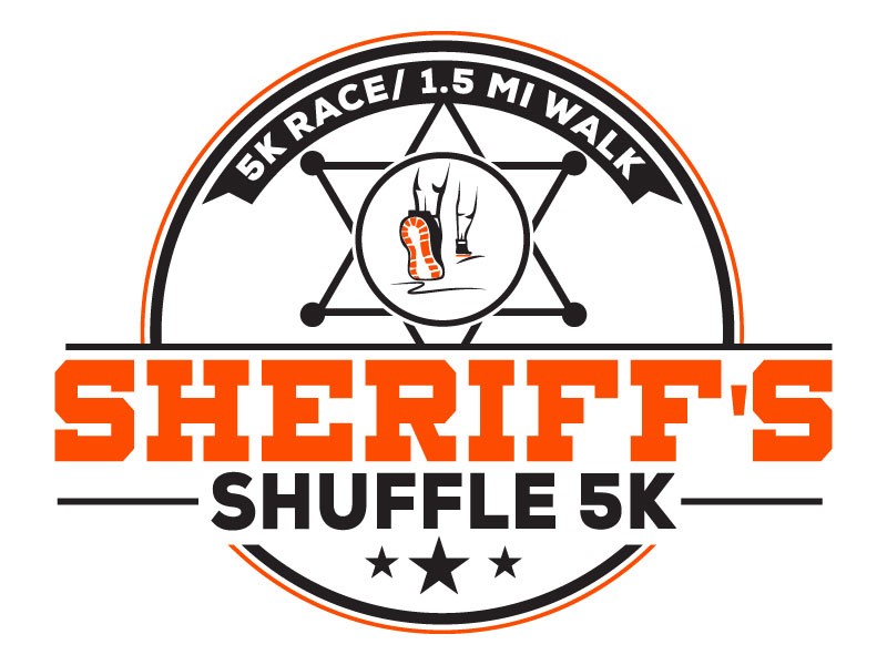 Sheriff's Shuffle 5K logo design by Suvendu