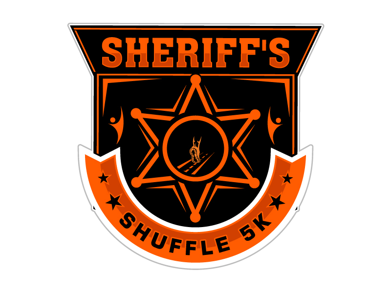 Sheriff's Shuffle 5K logo design by Suvendu