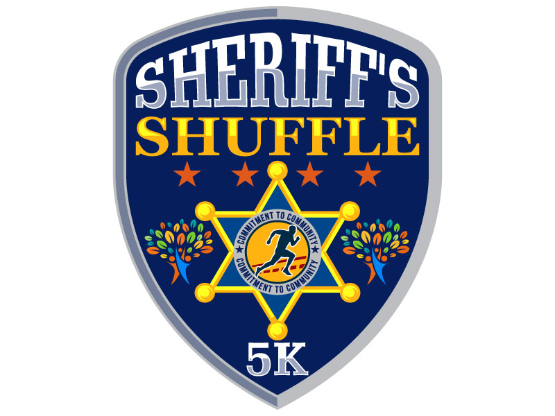 Sheriff's Shuffle 5K logo design by Suvendu