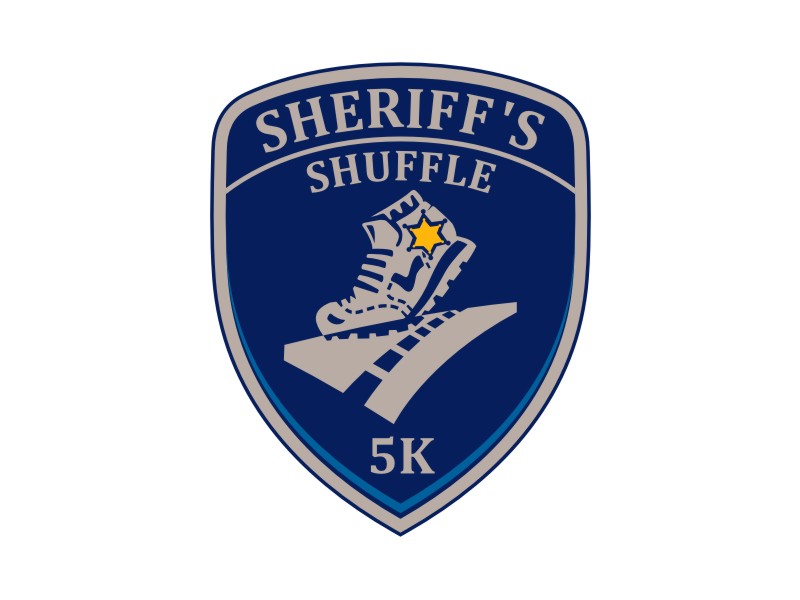 Sheriff's Shuffle 5K logo design by mutafailan