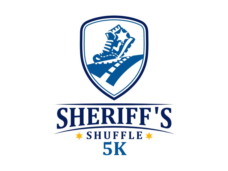 Sheriff's Shuffle 5K logo design by mutafailan