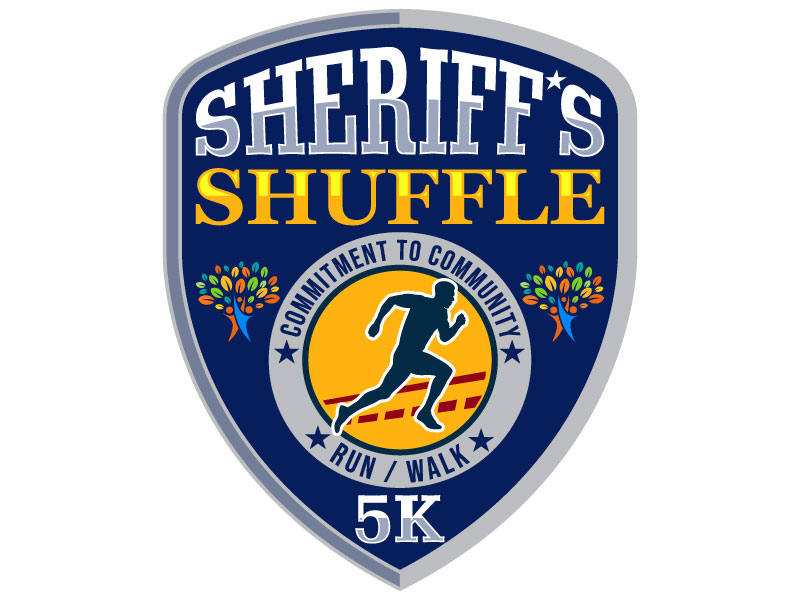 Sheriff's Shuffle 5K logo design by Suvendu