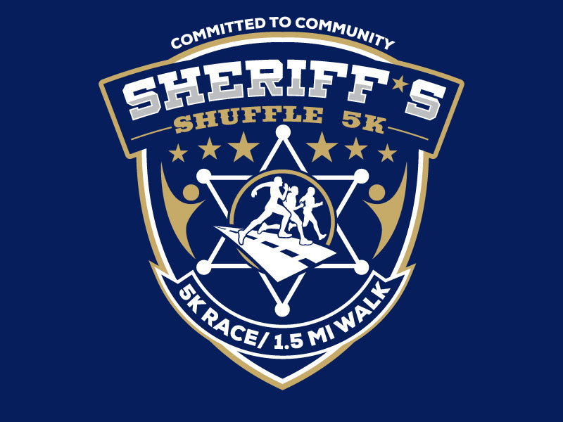 Sheriff's Shuffle 5K logo design by Suvendu