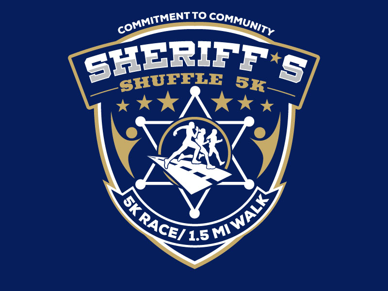 Sheriff's Shuffle 5K logo design by Suvendu