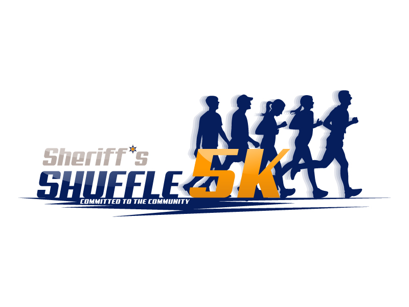 Sheriff's Shuffle 5K logo design by Koushik