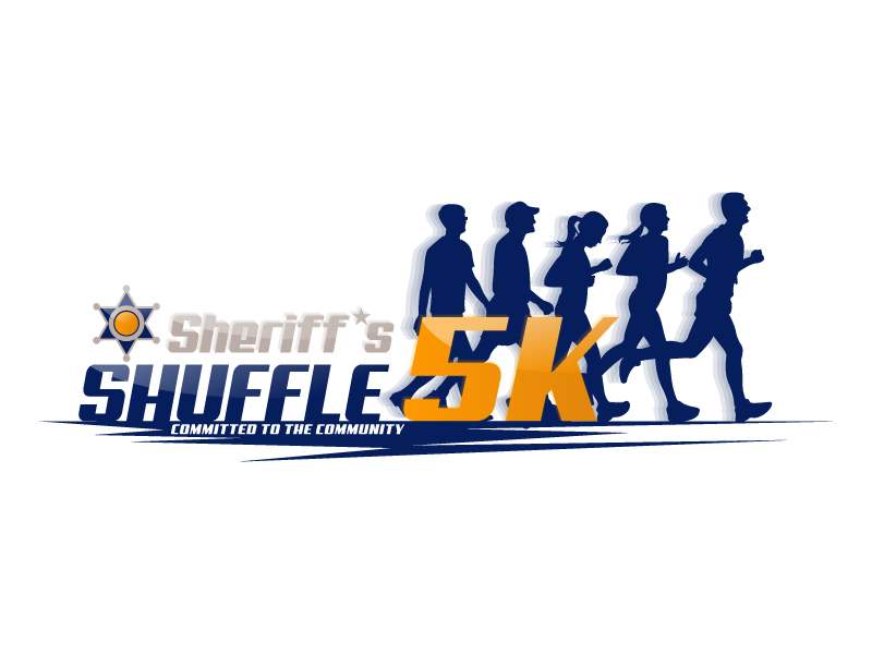 Sheriff's Shuffle 5K logo design by Koushik