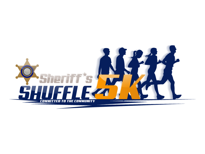 Sheriff's Shuffle 5K logo design by Koushik