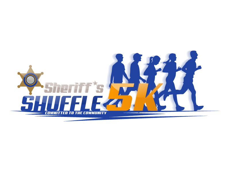 Sheriff's Shuffle 5K logo design by Koushik