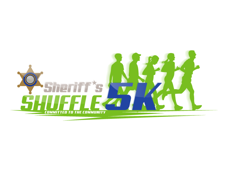 Sheriff's Shuffle 5K logo design by Koushik