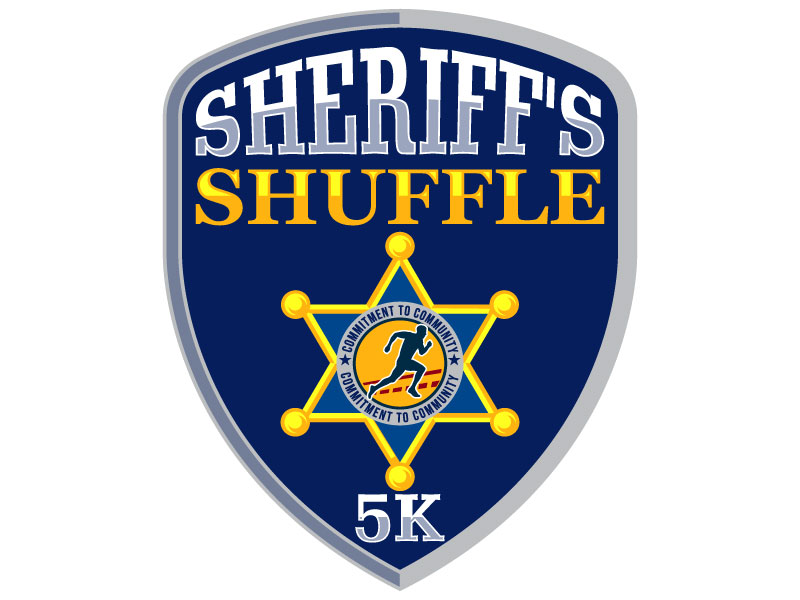 Sheriff's Shuffle 5K logo design by Suvendu