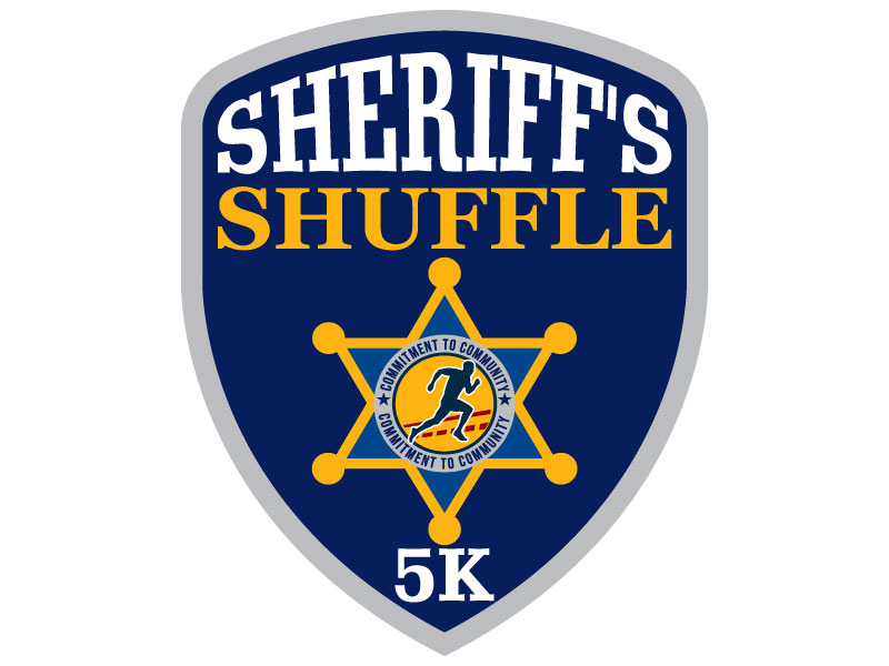 Sheriff's Shuffle 5K logo design by Suvendu