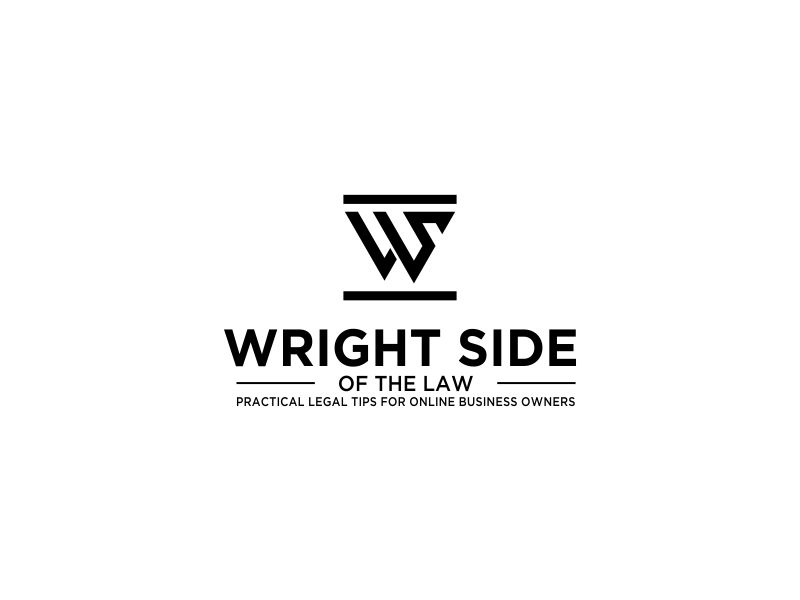 Wright Side of the Law logo design by oke2angconcept