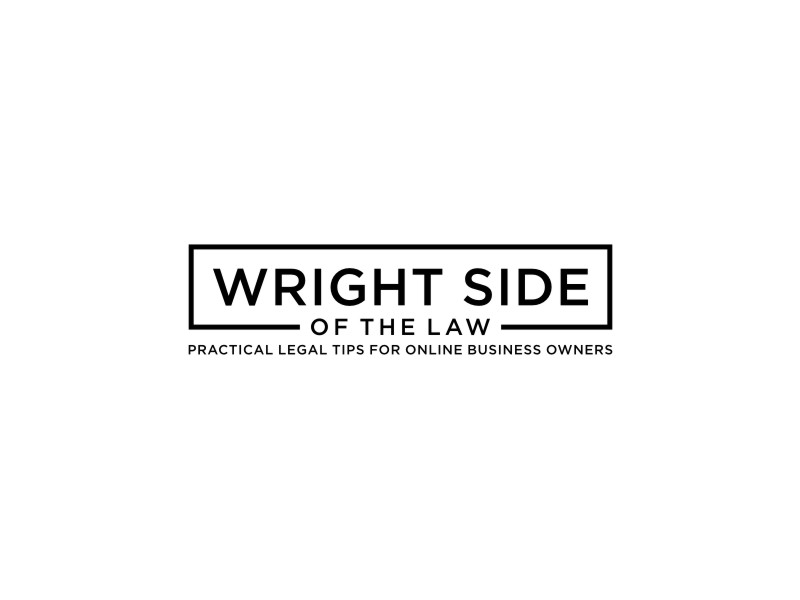 Wright Side of the Law logo design by alby