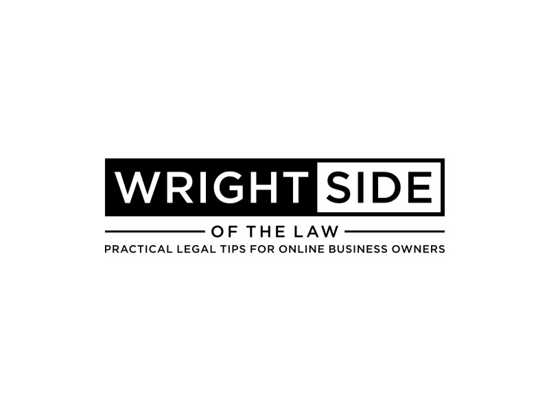 Wright Side of the Law logo design by alby