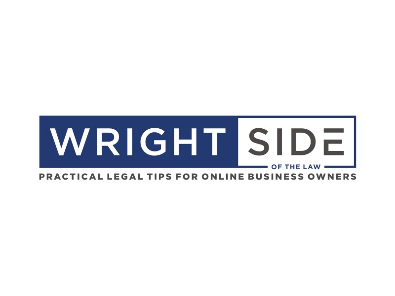 Wright Side of the Law logo design by MieGoreng