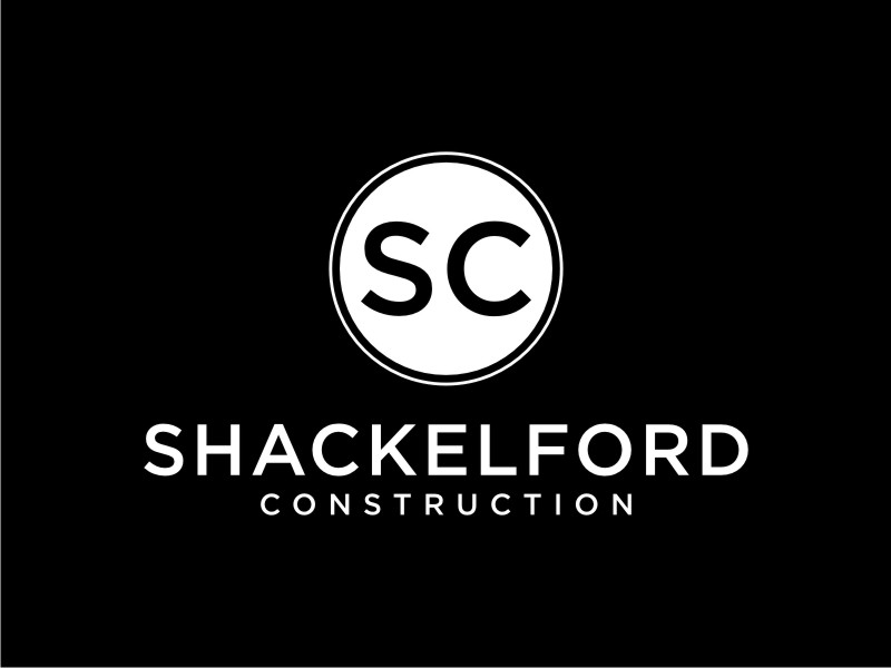 SHACKELFORD CONSTRUCTION logo design by Artomoro