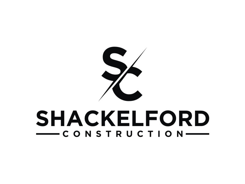 SHACKELFORD CONSTRUCTION logo design by josephira