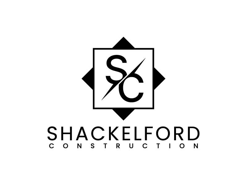 SHACKELFORD CONSTRUCTION logo design by gateout
