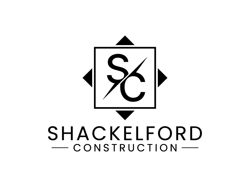 SHACKELFORD CONSTRUCTION logo design by gateout