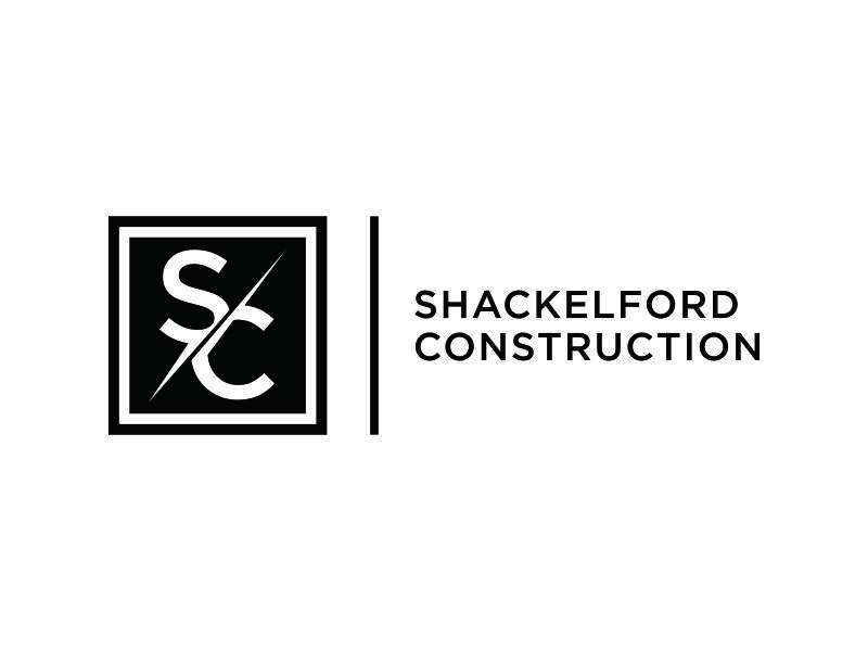 SHACKELFORD CONSTRUCTION logo design by ozenkgraphic