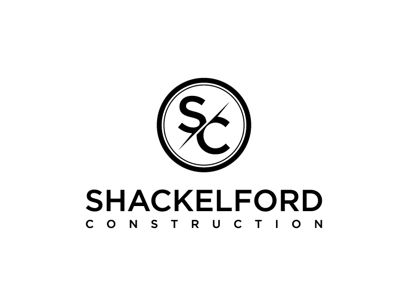 SHACKELFORD CONSTRUCTION logo design by BrainStorming