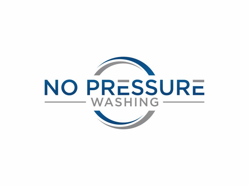 No Pressure Washing logo design by muda_belia