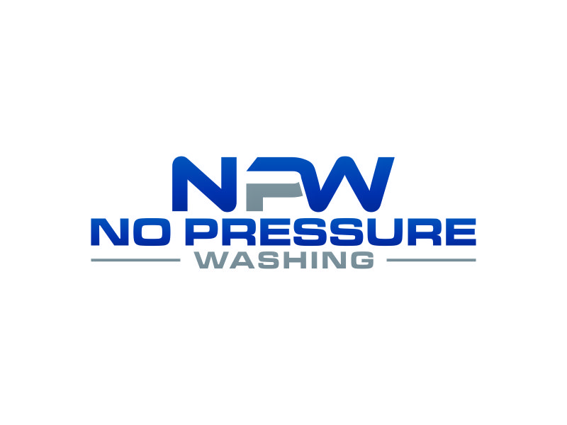No Pressure Washing logo design by muda_belia