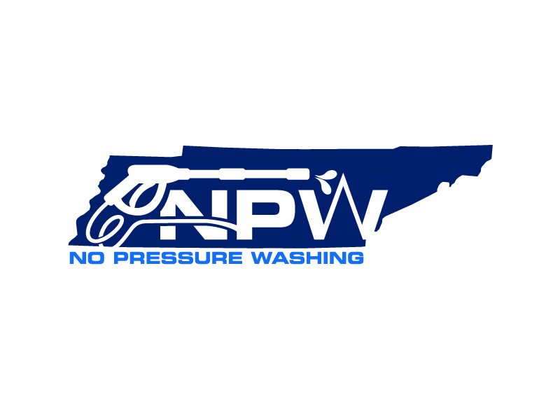 No Pressure Washing logo design by yondi