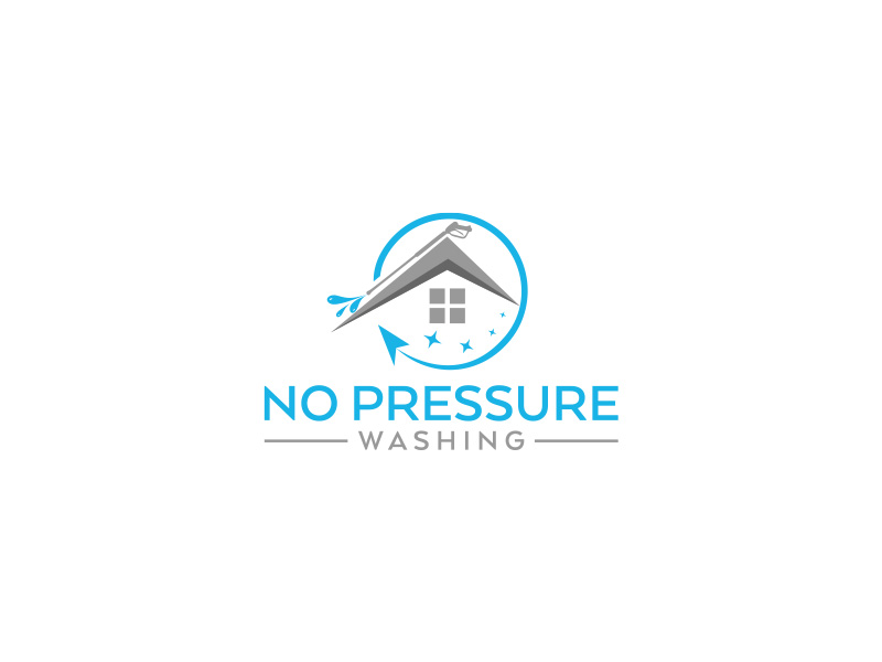 No Pressure Washing logo design by daanDesign