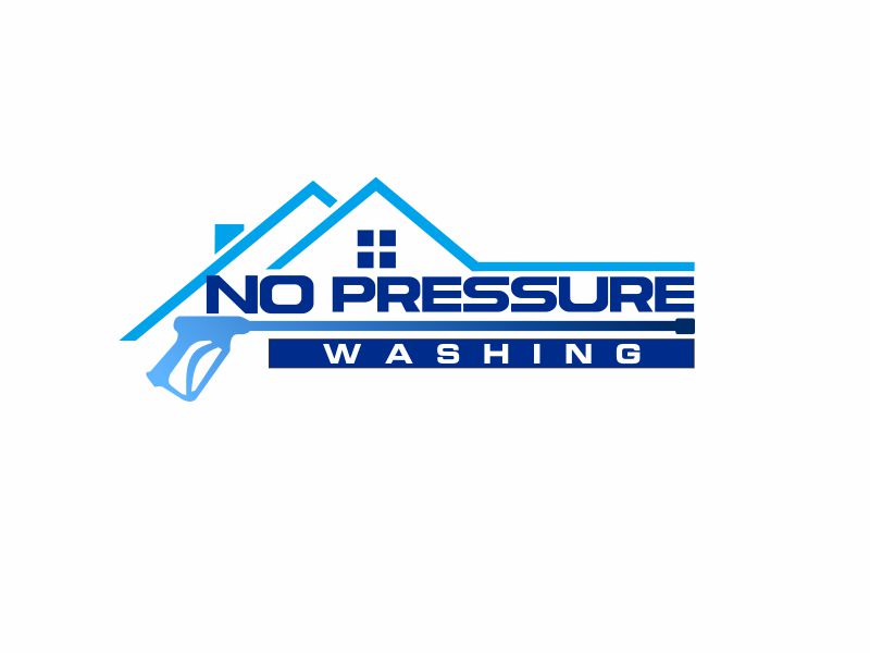 No Pressure Washing logo design by bosbejo