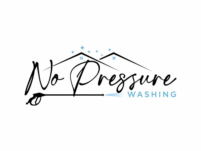 No Pressure Washing logo design by qqdesigns