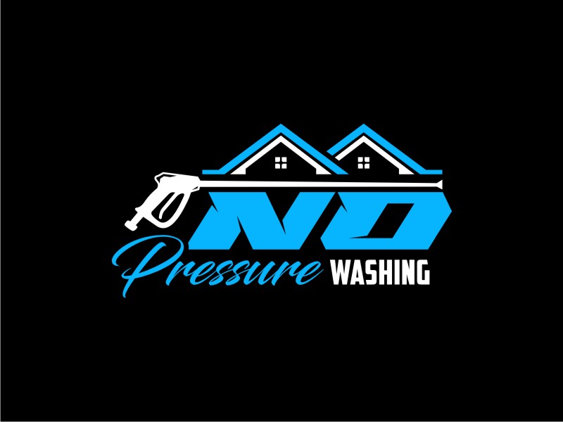 No Pressure Washing logo design by Giandra