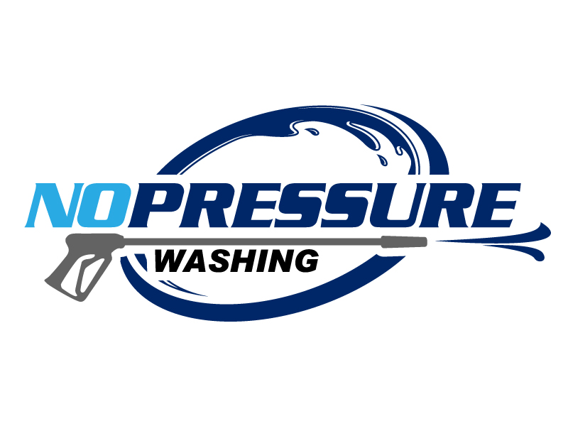 No Pressure Washing logo design by daywalker