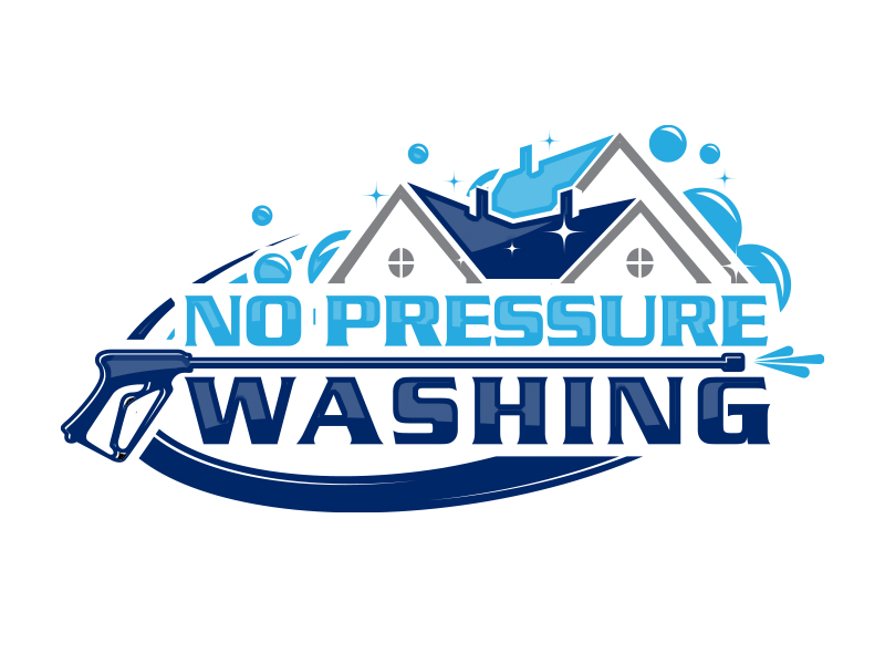 No Pressure Washing logo design by MarkindDesign