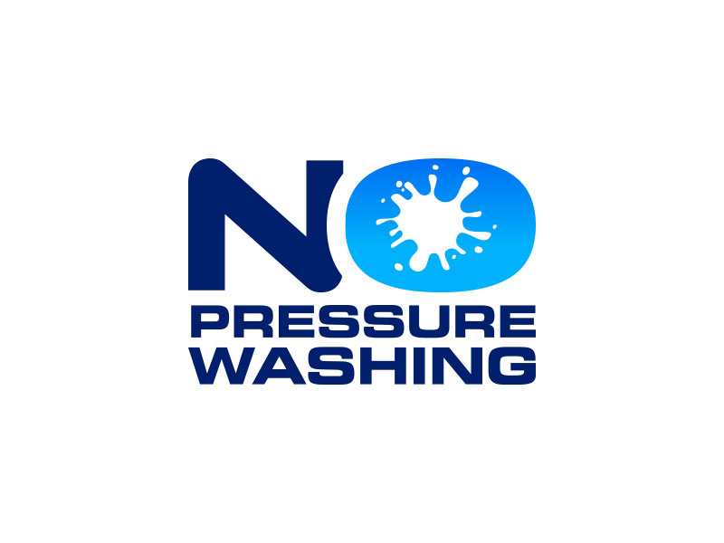 No Pressure Washing logo design by yondi