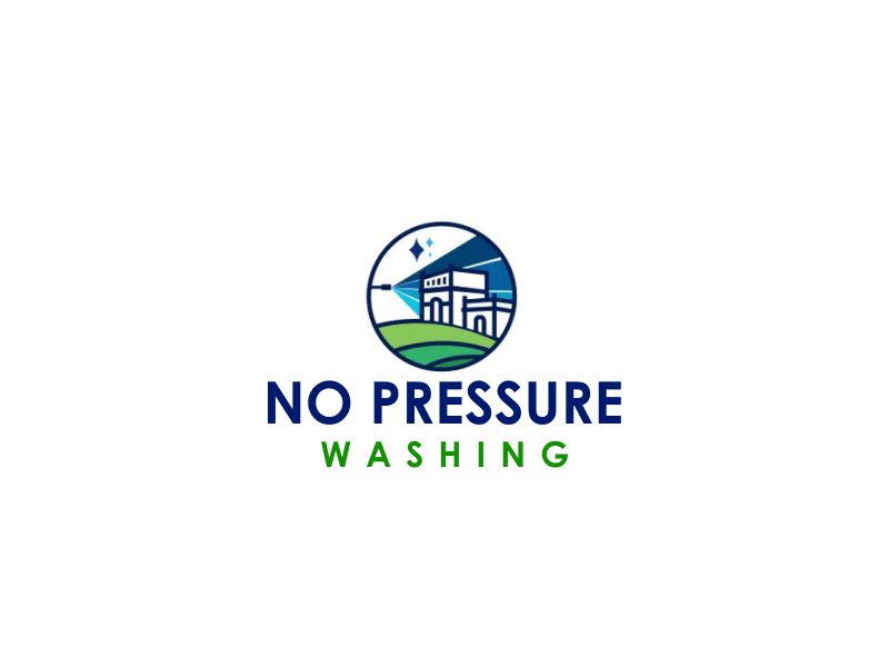 No Pressure Washing logo design by kanal