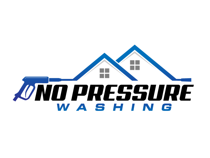 No Pressure Washing logo design by jaize