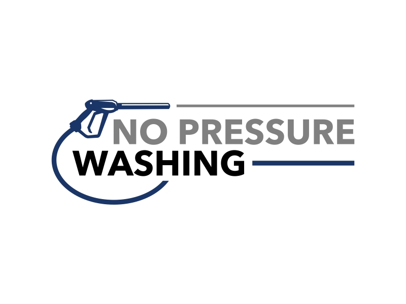 No Pressure Washing logo design by Kruger