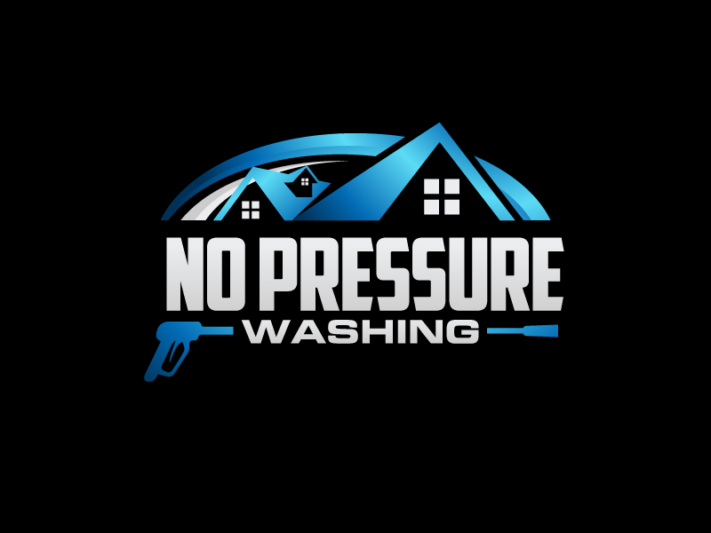 No Pressure Washing logo design by gateout