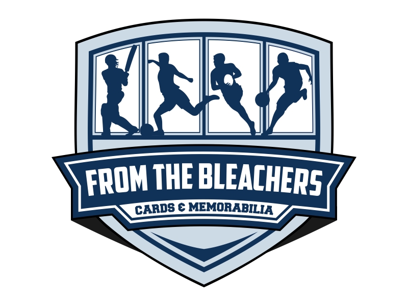 From The Bleachers Cards & Memorabilia logo design by Kruger