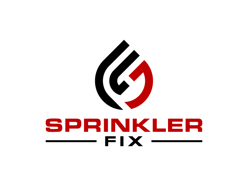 Sprinlker Fix LLC logo design by DreamCather