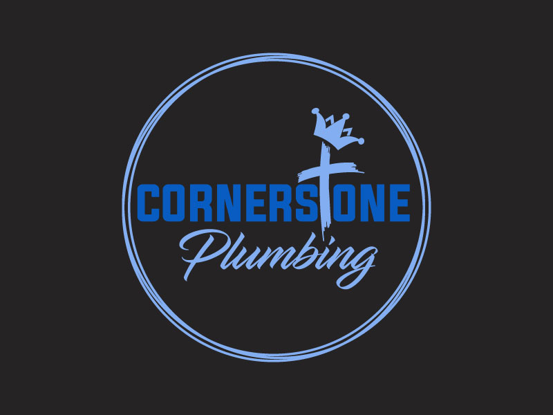 Cornerstone Plumbing logo design by aryamaity