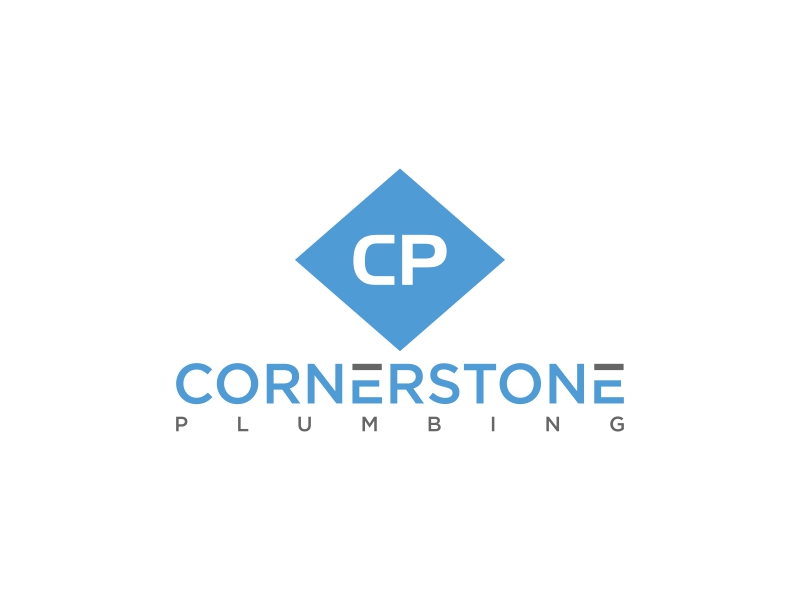 Cornerstone Plumbing logo design by luckyprasetyo