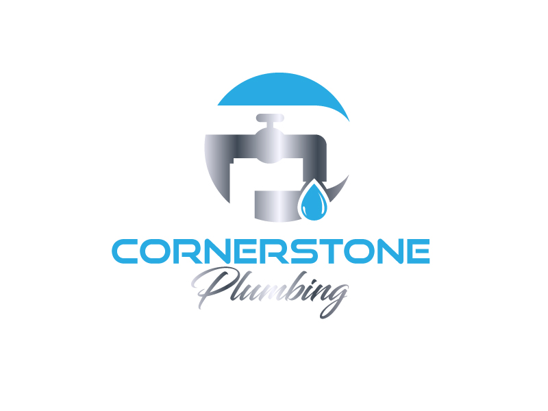 Cornerstone Plumbing logo design by leduy87qn