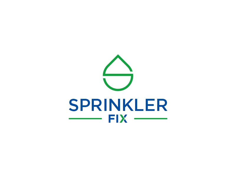 Sprinlker Fix LLC logo design by Shabbir