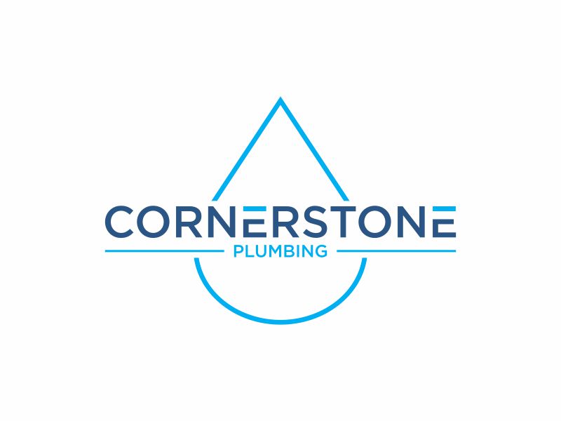 Cornerstone Plumbing logo design by hopee