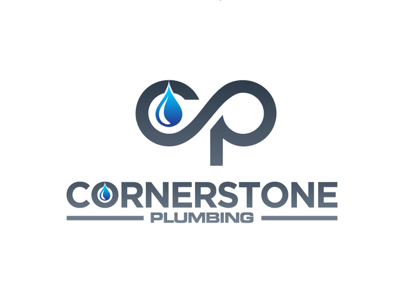 Cornerstone Plumbing logo design by yondi